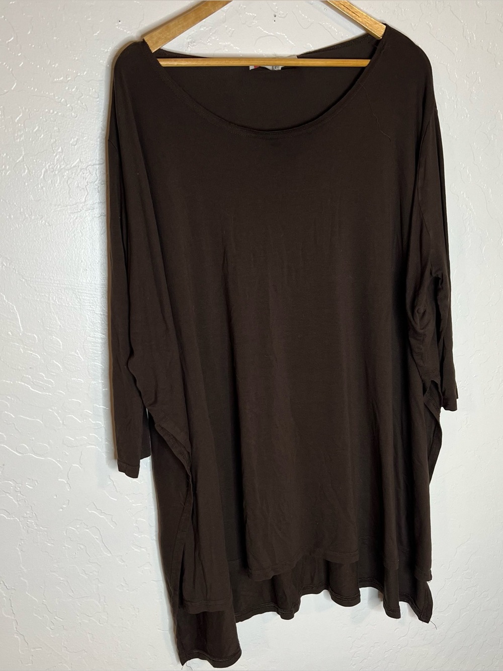 Free People FP Beach Brown Batwing Oversized Top XS/S Slouchy western Beachy